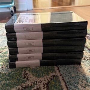 Black Hardcover Ruled Journal Notebook - Sealed